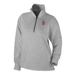 Boston Red Sox Women's Birchwood Hills Quarter-Zip Pullover Gray