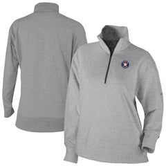 Houston Astros Women's Birchwood Hills Quarter-Zip Pullover Gray