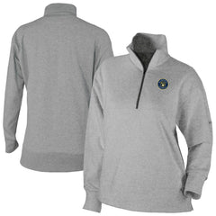 Milwaukee Brewers Women's Birchwood Hills Quarter-Zip Pullover Gray
