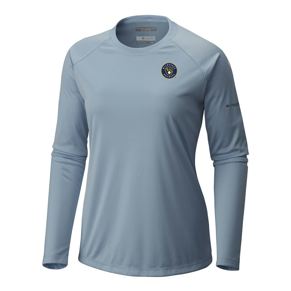 Milwaukee Brewers Tidal Tee II Long Sleeve T-Shirt Light Blue