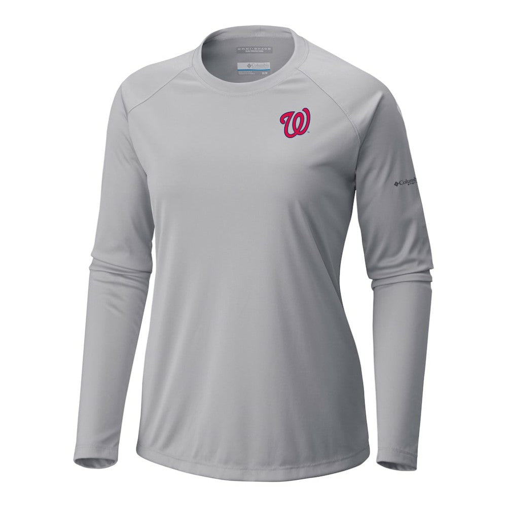 Washington Nationals Tidal Tee II Long Sleeve T-Shirt Gray