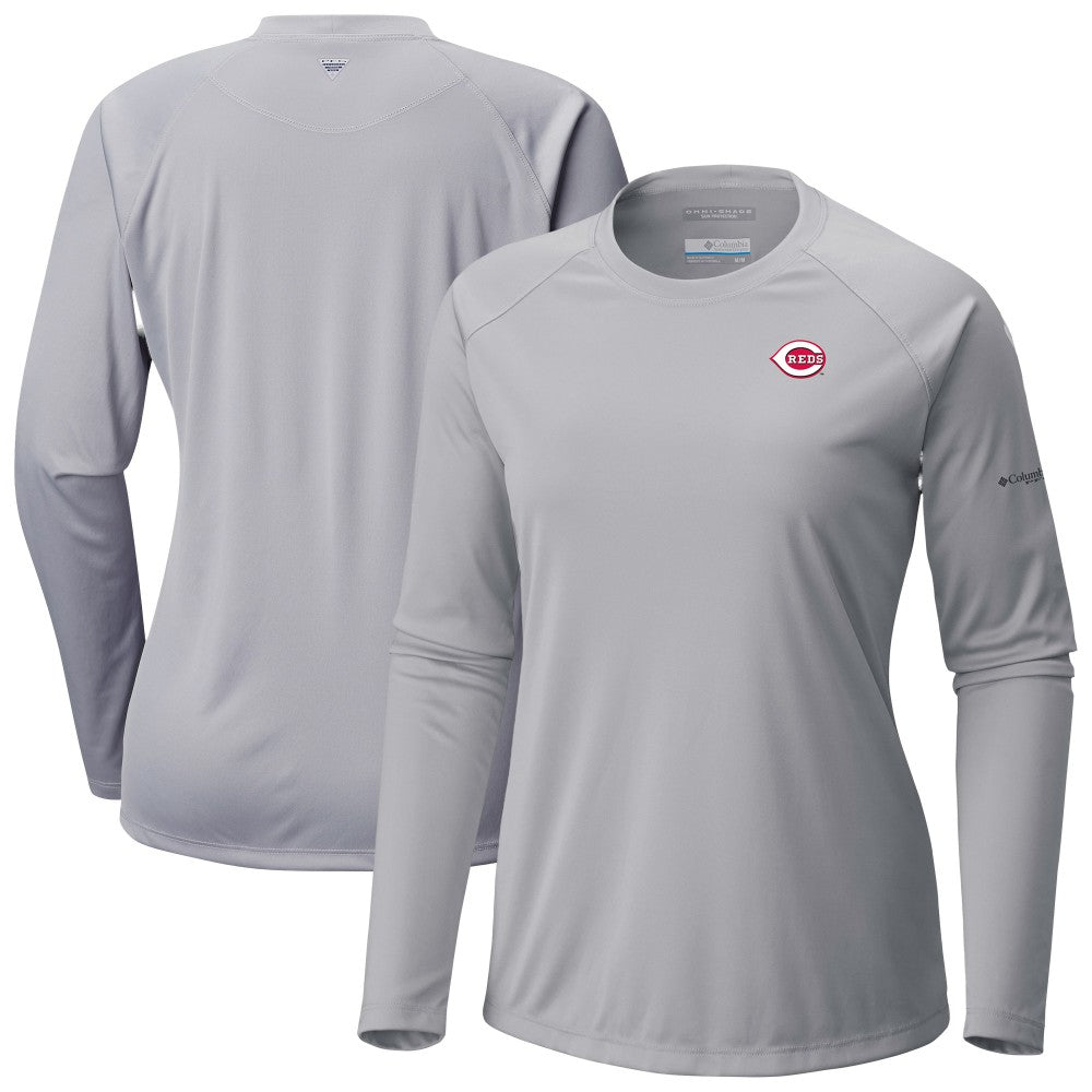 Cincinnati Reds Tidal Tee II Long Sleeve T-Shirt Gray