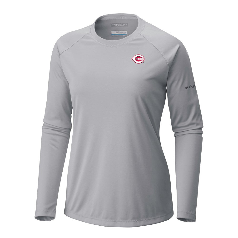 Cincinnati Reds Tidal Tee II Long Sleeve T-Shirt Gray