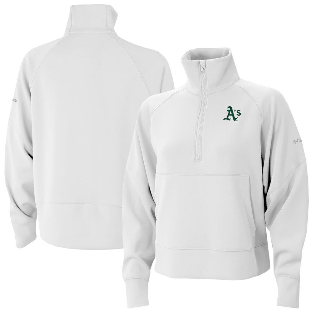 Athletics Women's Wickhams Hills Raglan Omni-Wick Quarter-Zip Pullover White