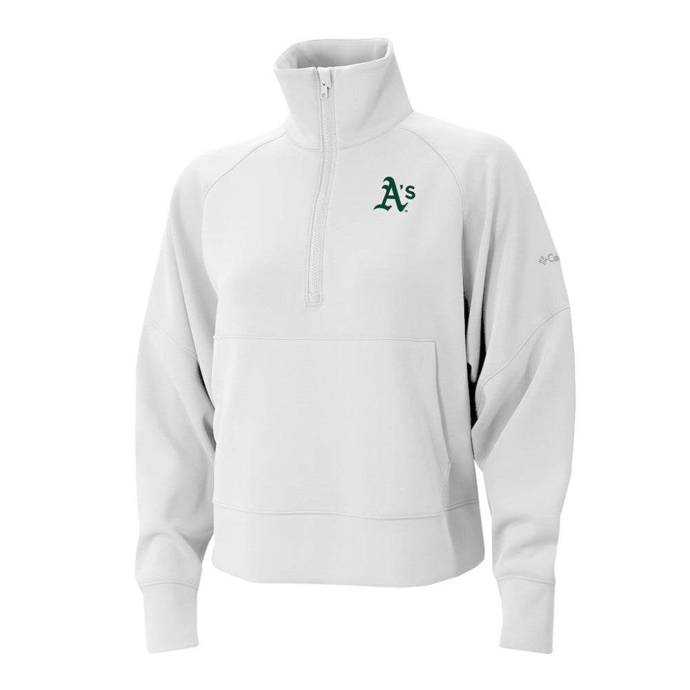 Athletics Women's Wickhams Hills Raglan Omni-Wick Quarter-Zip Pullover White
