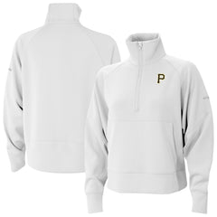 Pittsburgh Pirates Women's Wickhams Hills Raglan Omni-Wick Quarter-Zip Pullover White