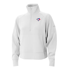 Toronto Blue Jays Women's Wickhams Hills Raglan Omni-Wick Quarter-Zip Pullover White