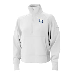 Tampa Bay Rays Women's Wickhams Hills Raglan Omni-Wick Quarter-Zip Pullover White