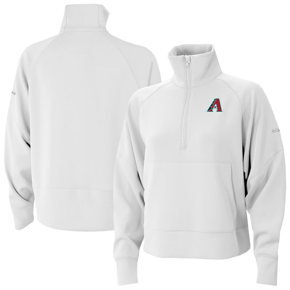 Arizona Diamondbacks Women's Wickhams Hills Raglan Omni-Wick Quarter-Zip Pullover White