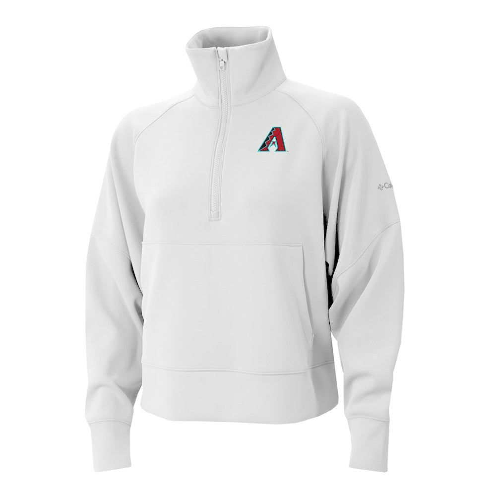 Arizona Diamondbacks Women's Wickhams Hills Raglan Omni-Wick Quarter-Zip Pullover White