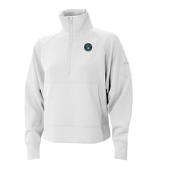 Milwaukee Brewers Women's Wickhams Hills Raglan Omni-Wick Quarter-Zip Pullover White