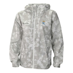Kansas City Royals Women's Flash Challenger Full-Zip Hoodie Windbreaker Jacket Gray/White