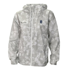 Detroit Tigers Women's Flash Challenger Full-Zip Hoodie Windbreaker Jacket Gray/White