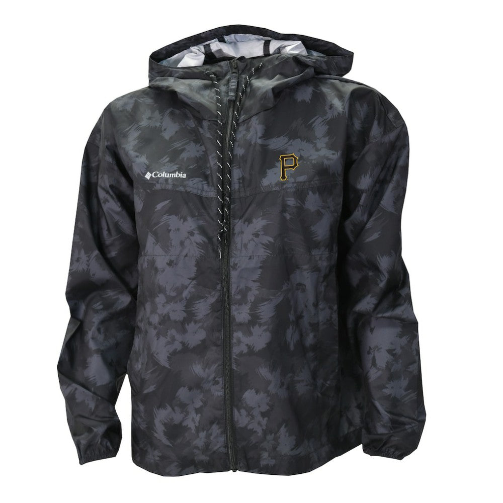Pittsburgh Pirates Women's Flash Challenger Full-Zip Hoodie Windbreaker Jacket Gray/White