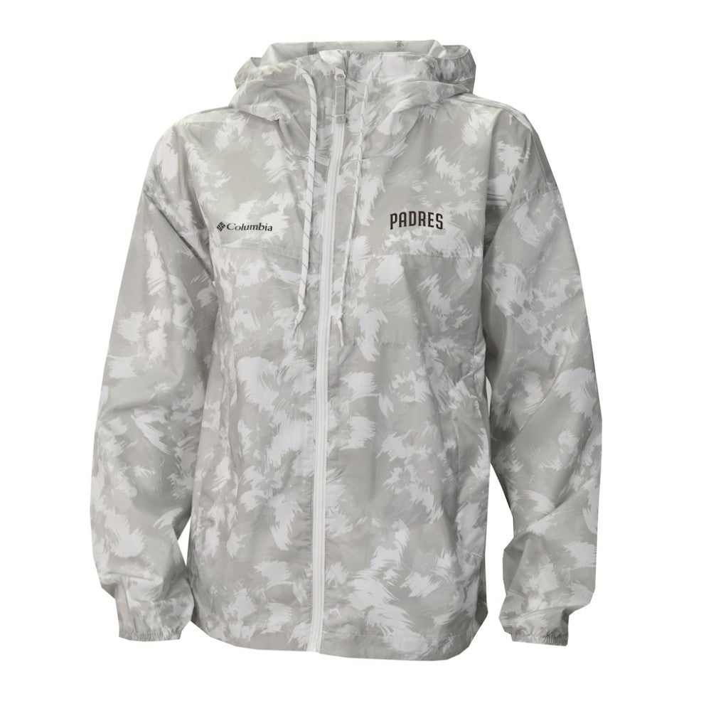 San Diego Padres Women's Flash Challenger Full-Zip Hoodie Windbreaker Jacket Gray/White