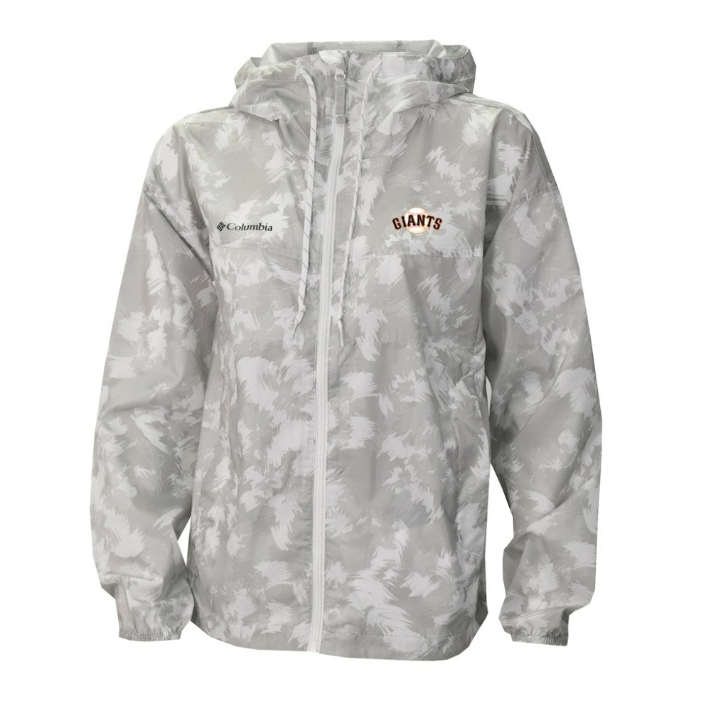 San Francisco Giants Women's Flash Challenger Full-Zip Hoodie Windbreaker Jacket Gray/White