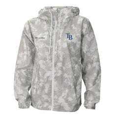 Tampa Bay Rays Women's Flash Challenger Full-Zip Hoodie Windbreaker Jacket Gray/White