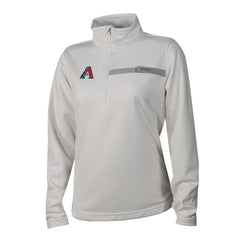 Arizona Diamondbacks Women's Skiff Guide Fleece Half-Zip Pullover Jacket White