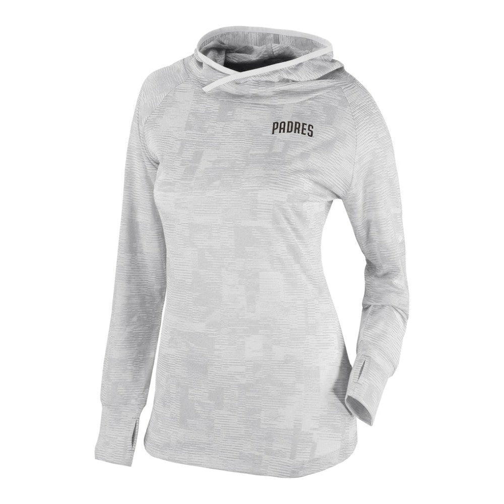 San Diego Padres Women's Omni-Wick Sunday Ball Raglan Pullover Hoodie White