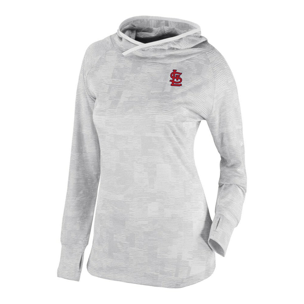 St. Louis Cardinals Women's Omni-Wick Sunday Ball Raglan Pullover Hoodie White