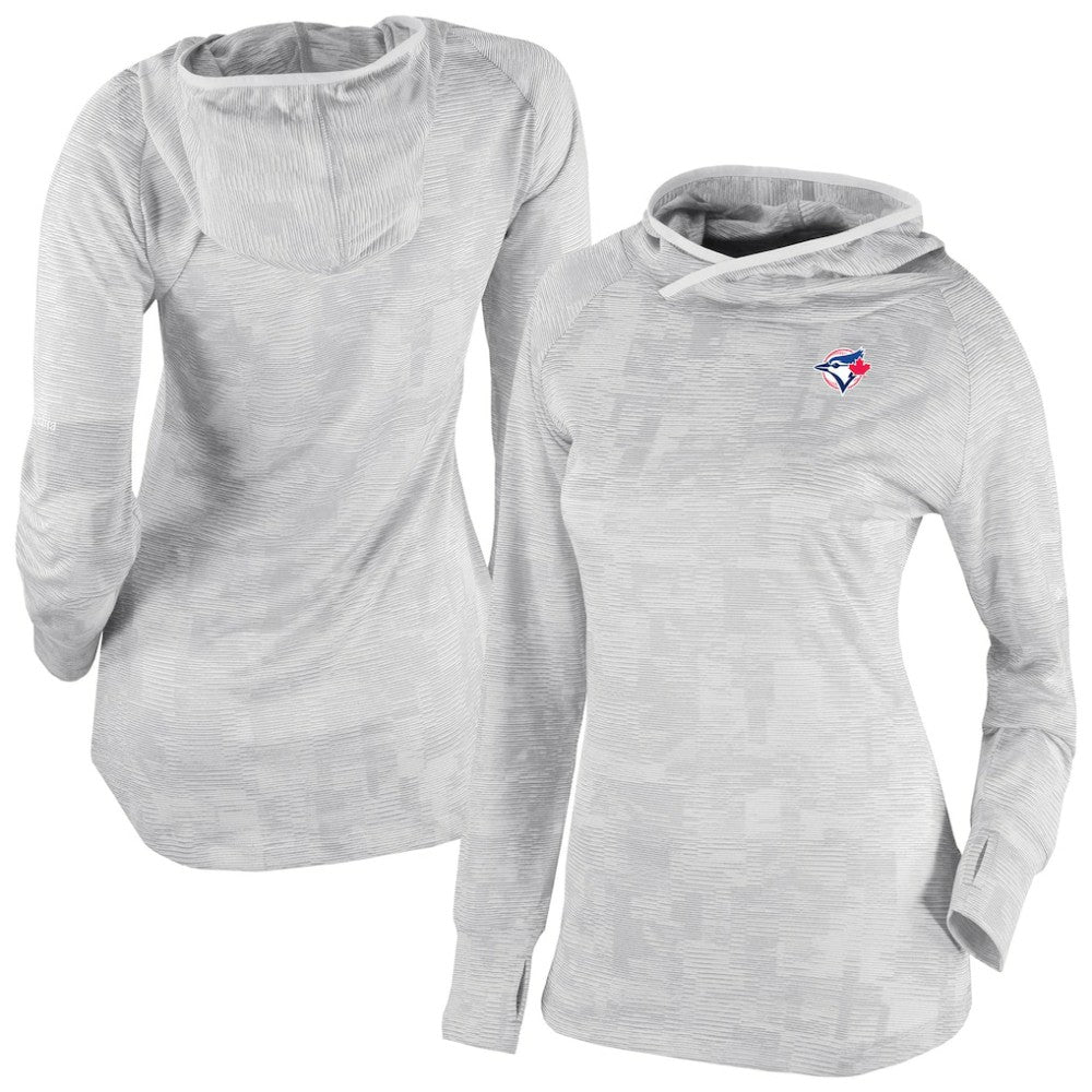 Toronto Blue Jays Women's Omni-Wick Sunday Ball Raglan Pullover Hoodie White