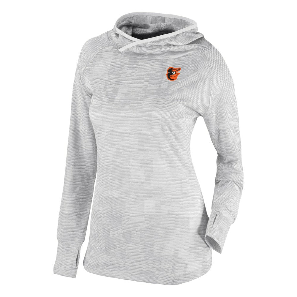 Baltimore Orioles Women's Omni-Wick Sunday Ball Raglan Pullover Hoodie White