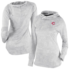Cincinnati Reds Women's Omni-Wick Sunday Ball Raglan Pullover Hoodie White