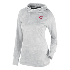 Cincinnati Reds Women's Omni-Wick Sunday Ball Raglan Pullover Hoodie White