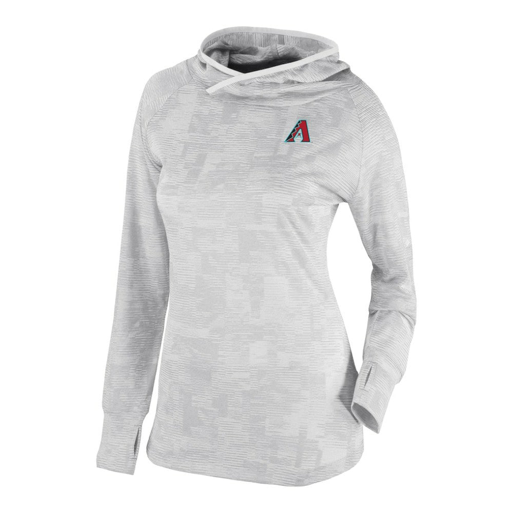 Arizona Diamondbacks Women's Omni-Wick Sunday Ball Raglan Pullover Hoodie White