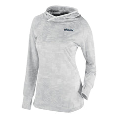 Miami Marlins Women's Omni-Wick Sunday Ball Raglan Pullover Hoodie White