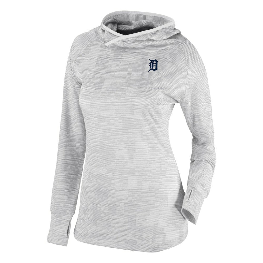 Detroit Tigers Women's Omni-Wick Sunday Ball Raglan Pullover Hoodie White