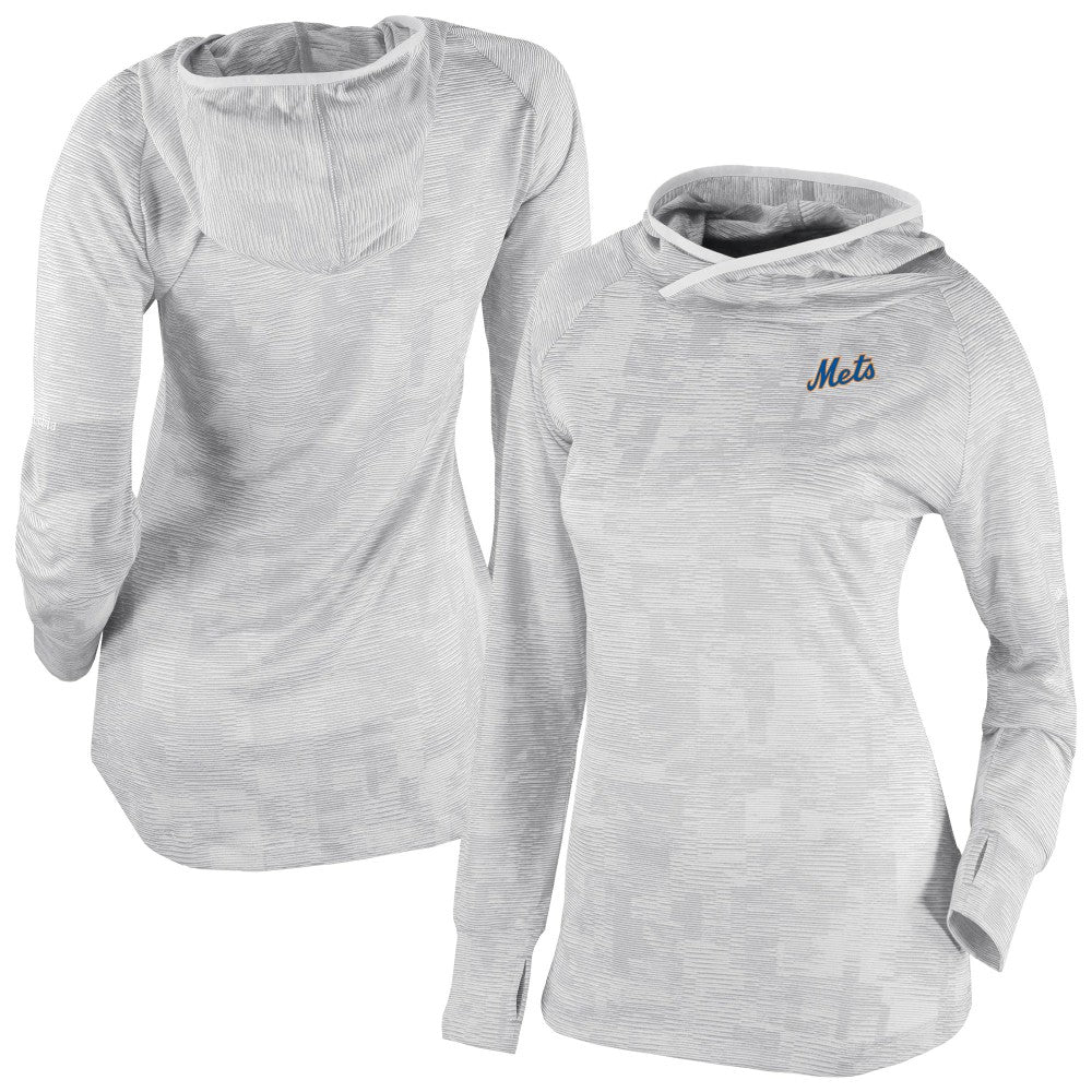 New York Mets Women's Omni-Wick Sunday Ball Raglan Pullover Hoodie White