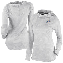 New York Mets Women's Omni-Wick Sunday Ball Raglan Pullover Hoodie White