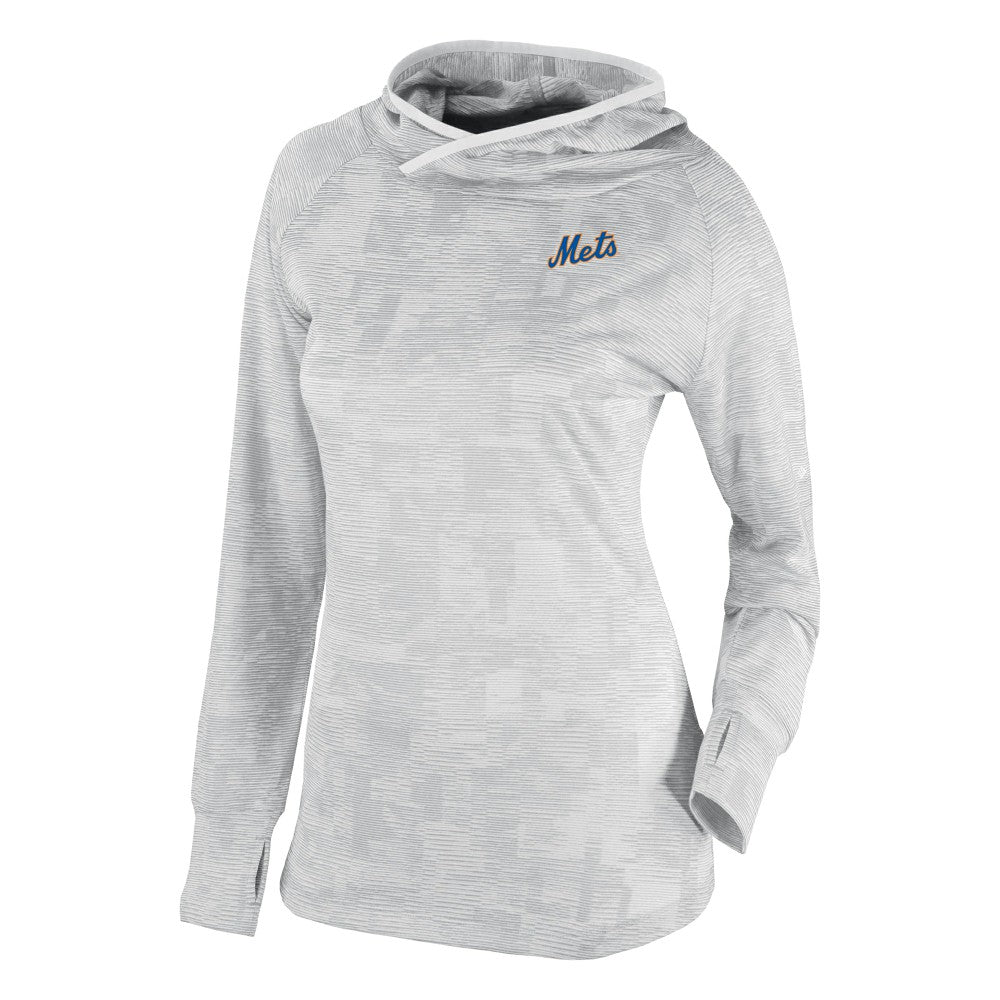 New York Mets Women's Omni-Wick Sunday Ball Raglan Pullover Hoodie White
