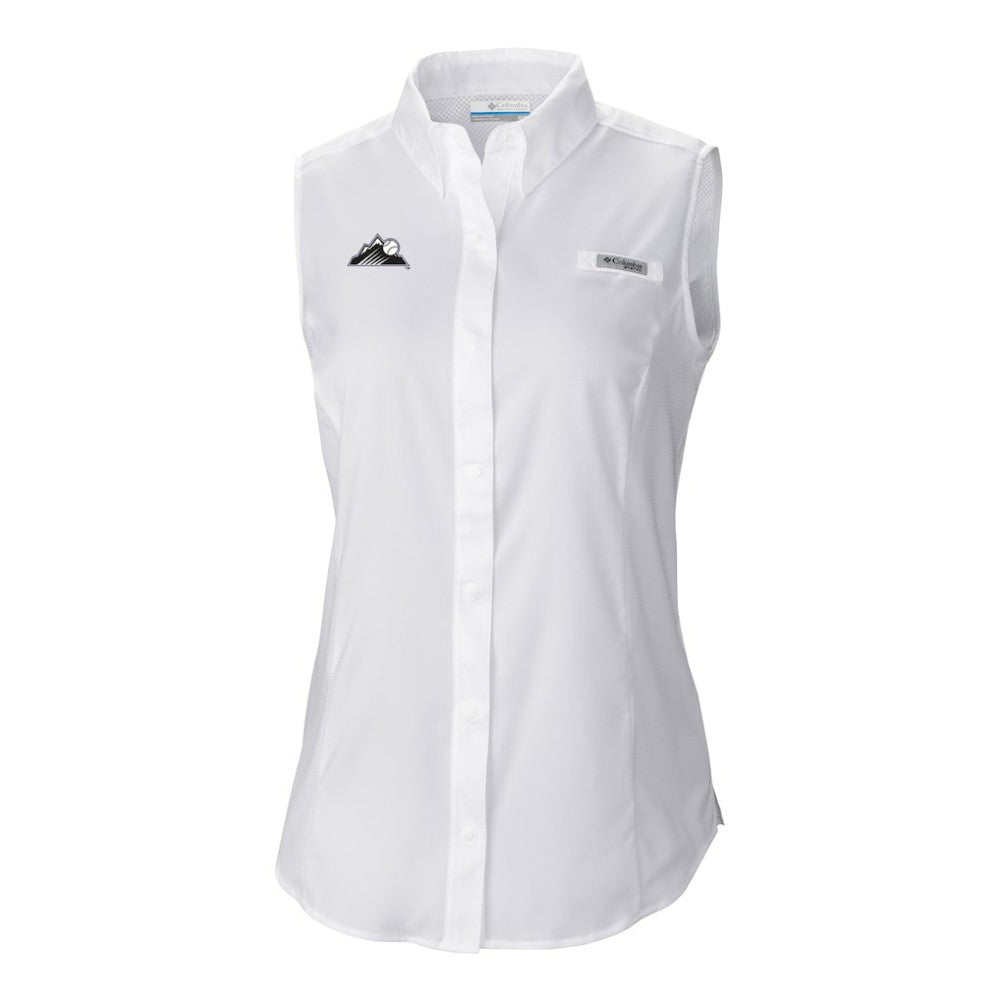 Colorado Rockies Women's Tamiami Sleeveless Shirt White