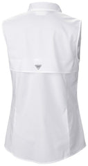 Miami Marlins Women's Tamiami Sleeveless Shirt White