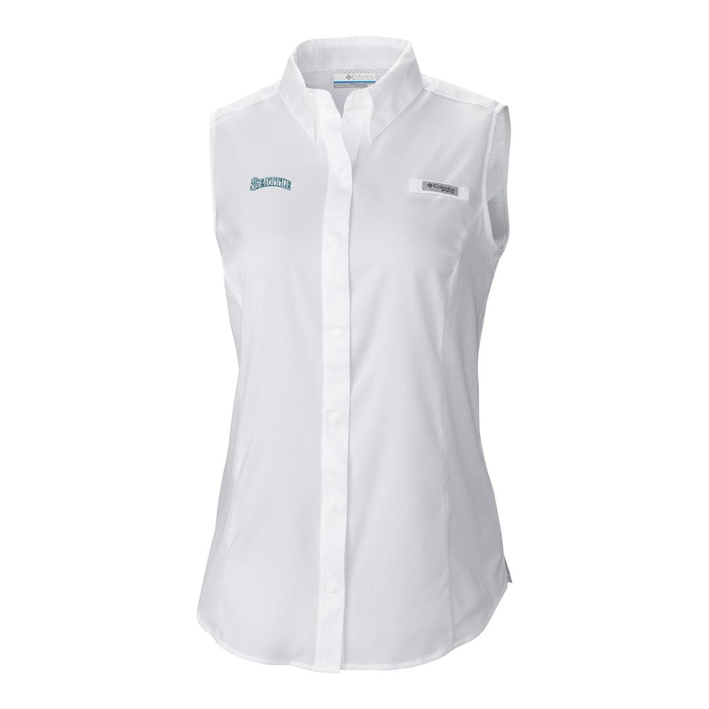 Seattle Mariners Women's Tamiami Sleeveless Shirt White
