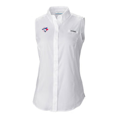 Toronto Blue Jays Women's Tamiami Sleeveless Shirt White