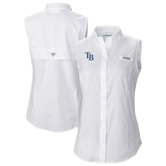 Tampa Bay Rays Women's Tamiami Sleeveless Shirt White