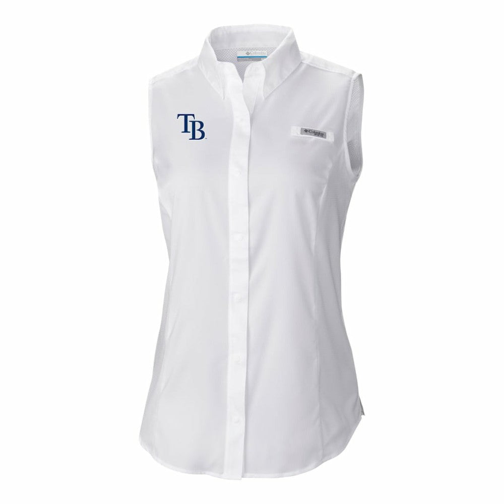 Tampa Bay Rays Women's Tamiami Sleeveless Shirt White