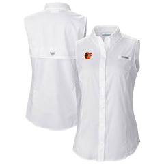Baltimore Orioles Women's Tamiami Sleeveless Shirt White