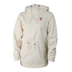 Cleveland Guardians Women's Lily Park Full-Zip Rain Jacket Cream