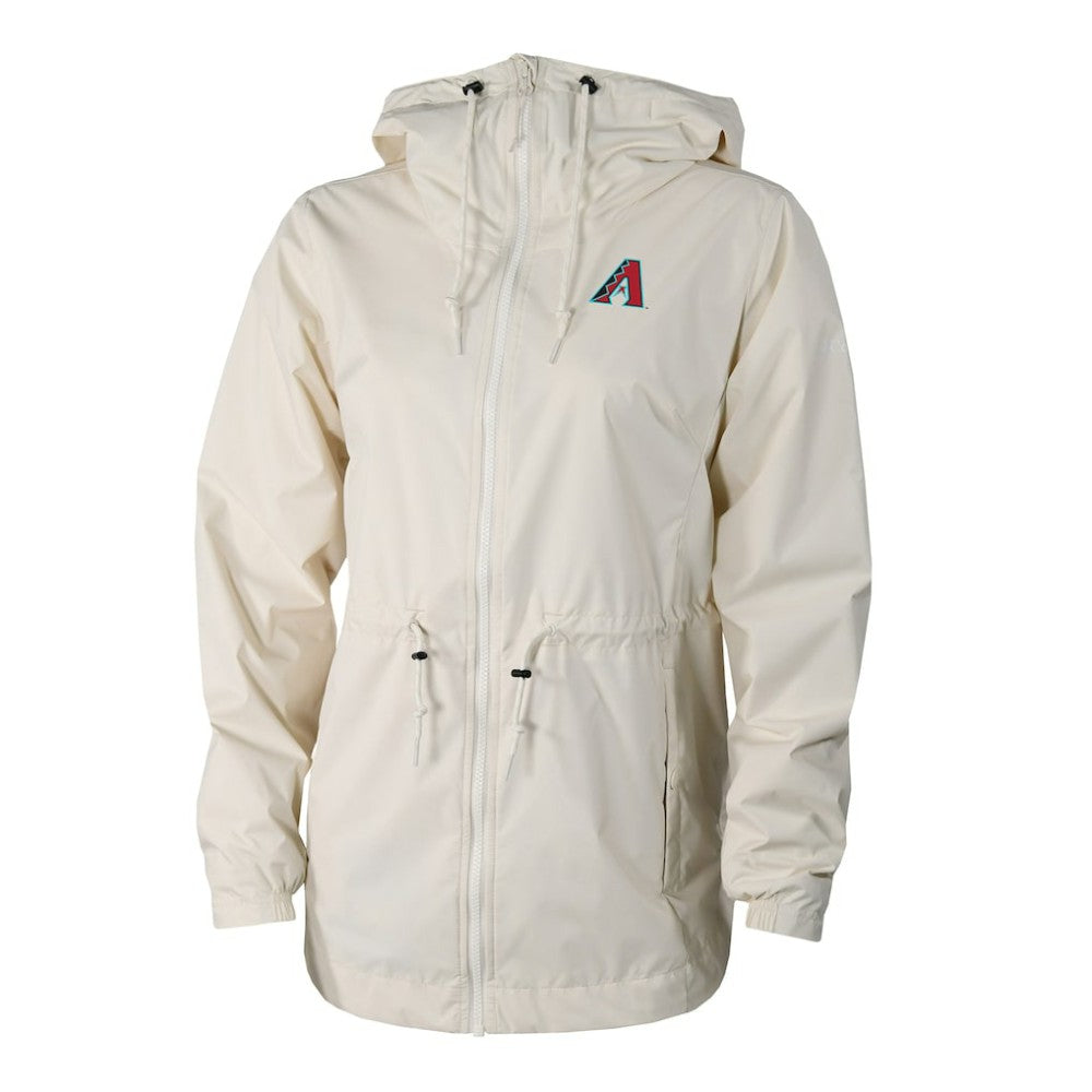 Arizona Diamondbacks Women's Lily Park Full-Zip Rain Jacket Cream
