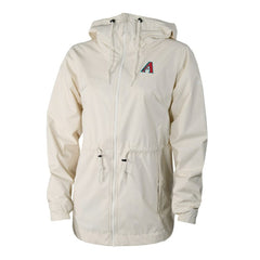 Arizona Diamondbacks Women's Lily Park Full-Zip Rain Jacket Cream