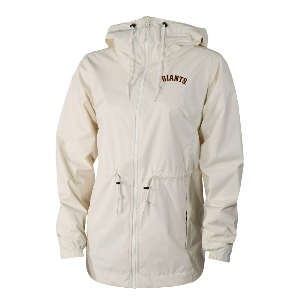 San Francisco Giants Women's Lily Park Full-Zip Rain Jacket Cream