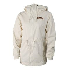 San Francisco Giants Women's Lily Park Full-Zip Rain Jacket Cream