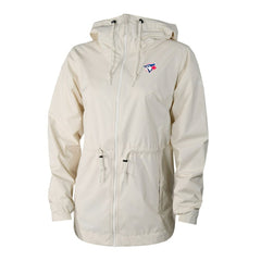 Toronto Blue Jays Women's Lily Park Full-Zip Rain Jacket Cream