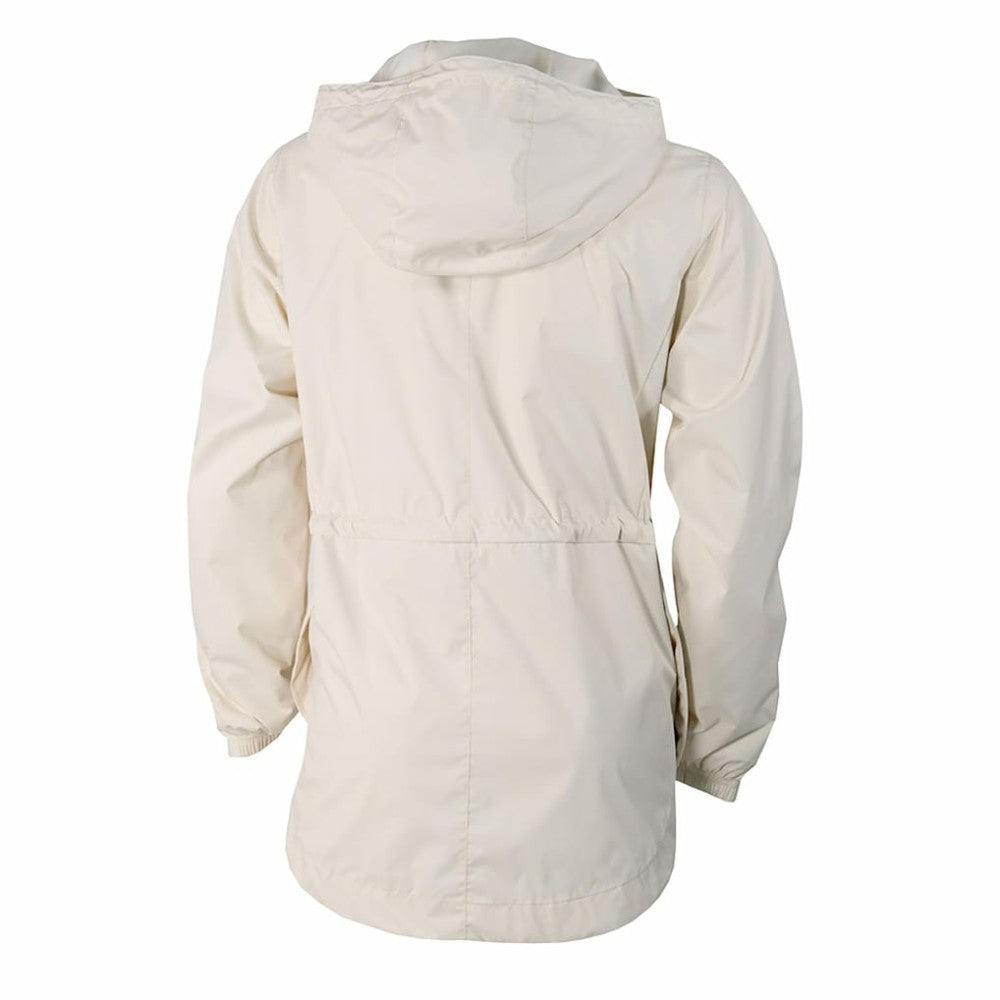 Texas Rangers Women's Lily Park Full-Zip Rain Jacket Cream