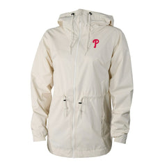 Philadelphia Phillies Women's Lily Park Full-Zip Rain Jacket Cream