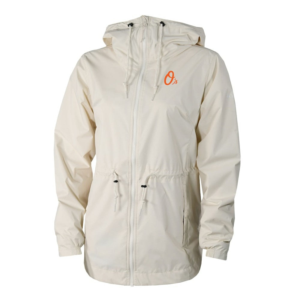 Baltimore Orioles Women's Lily Park Full-Zip Rain Jacket Cream